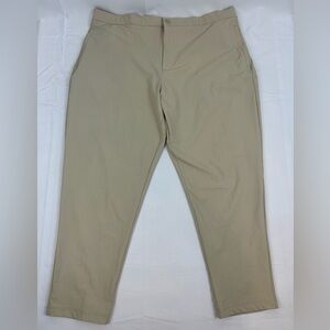 *NEW* VRST Lightweight Flat Front Slim Fit Tapered Pant Men’s XXL Beige